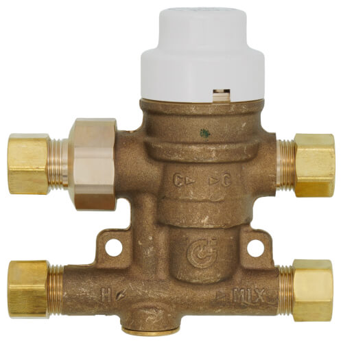 521201AP Caleffi 521201AP 3/8" Comp. Union SinkMixer Scald