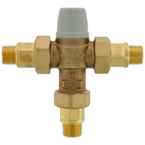Main product image of 1/2" Threaded Scald Protection 3-Way Thermostatic Mixing Valve, 2 CV (Lead Free)