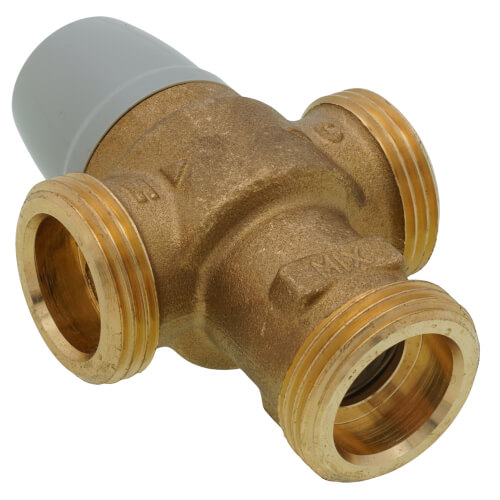 Main product image of 3/4" PEX Crimp Scald Protection 3-Way Thermostatic Mixing Valve, 2 CV (Lead Free)