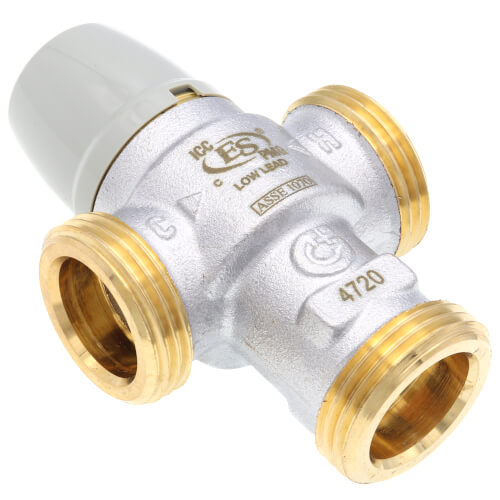 Main product image of 1" Sweat Scald Protection 3-Way Thermostatic Mixing Valve, 2 CV (Lead Free)