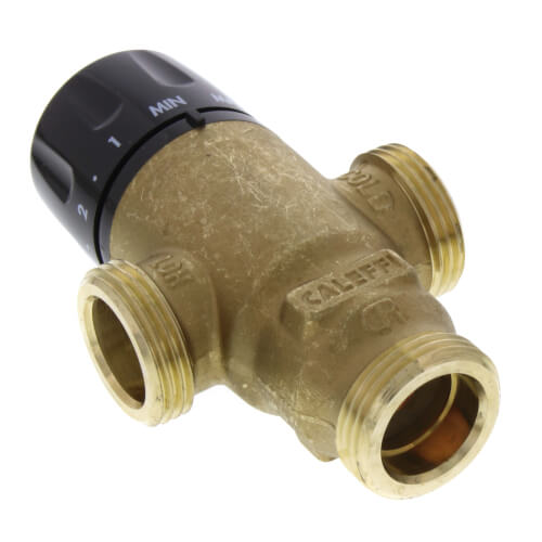 Main product image of 3/4" Sweat MIXCAL 3-way Thermostatic Mixing Valve w/ Temperature Gauge & Check Valve