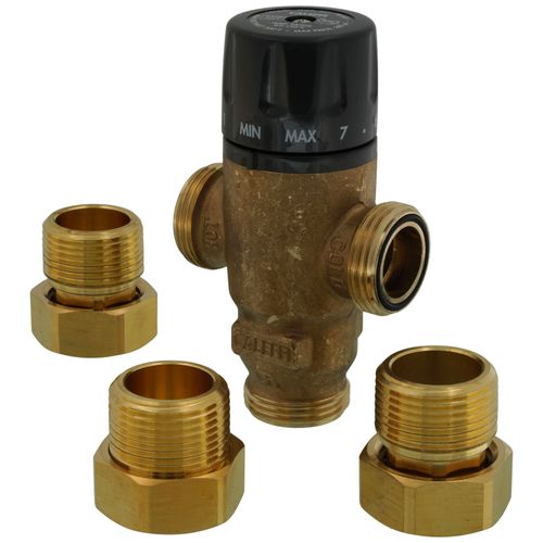 Main product image of 1" Male NPT MIXCAL 3-way Thermostatic Mixing Valve w/ Check Valve