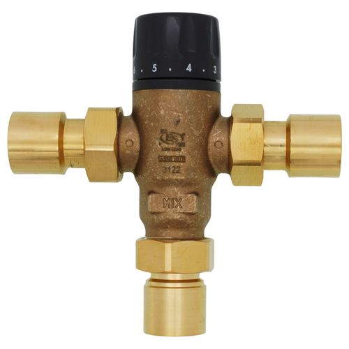 Main product image of 1" Sweat MIXCAL 3-Way Thermostatic Mixing Valve w/ Check Valves