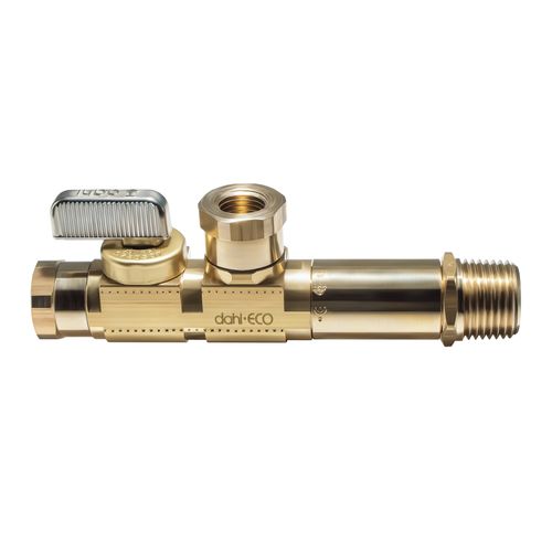 Main product image of 1/4" FIP x 1/2" MIP x 1/4" FIP Straight Mini-Ball Test Valve, Lead Free (Rough Brass)