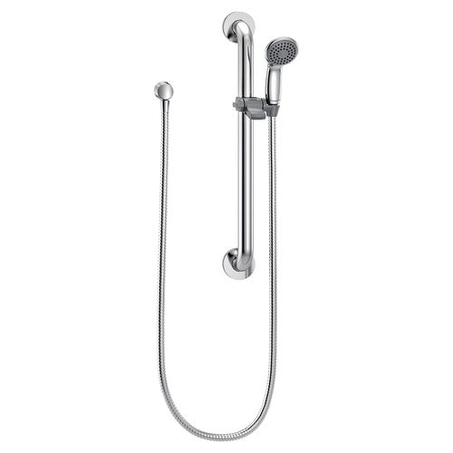 Main product image of Slide Bar/grab Bar Shower, 2.5 GPM, 52224GBP25 (Chrome||Stainless)