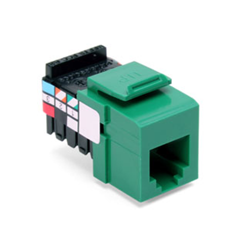 Main product image of Voice Grade Quickport, Jack, 6P6C (Green)