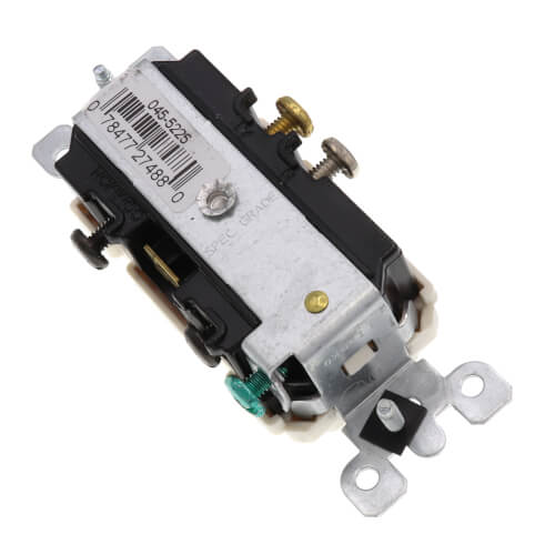 Main product image of Single Pole Duplex Combination Switch, 5-15R, 15A - Light Almond (120V)