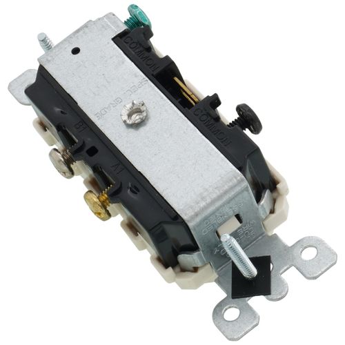 Main product image of Duplex Style Single Pole Pilot Light Combination Switch, 15A - Light Almond (120V)