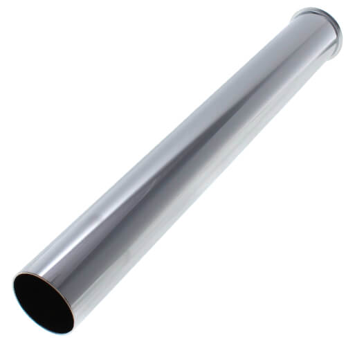 Main product image of 1-1/2" x 12", 17 GA, CP Flanged Tailpiece