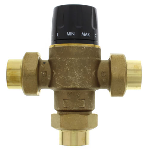 Main product image of 1-1/4" Sweat High Flow Thermostatic Mixing Valve, 7.6 CV (Lead Free)