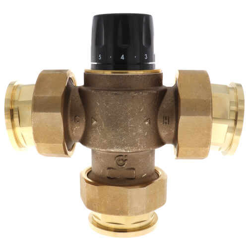 Main product image of 1-1/2" NPT 3-Way High Flow Thermostatic Mixing Valve, 13 Cv (Lead Free)