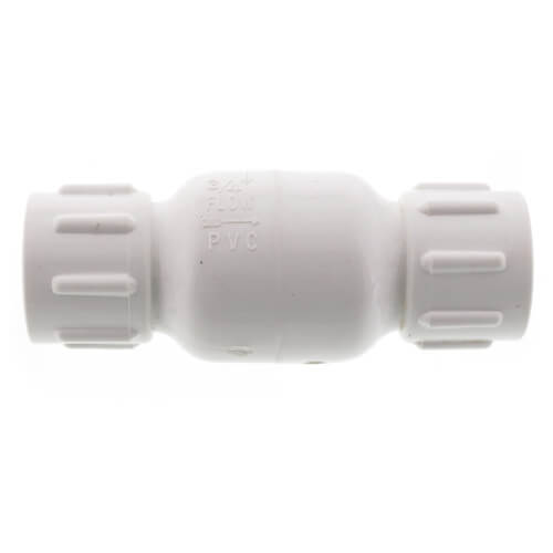 523S04 MatcoNorca 523S04 3/4" PVC InLine Check Valve w/ SS Spring