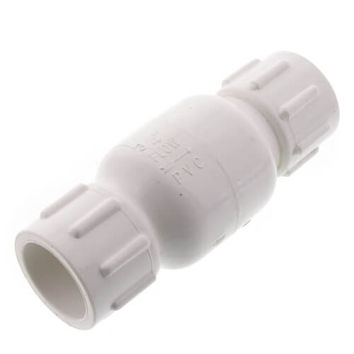 523S04 MatcoNorca 523S04 3/4" PVC InLine Check Valve w/ SS Spring