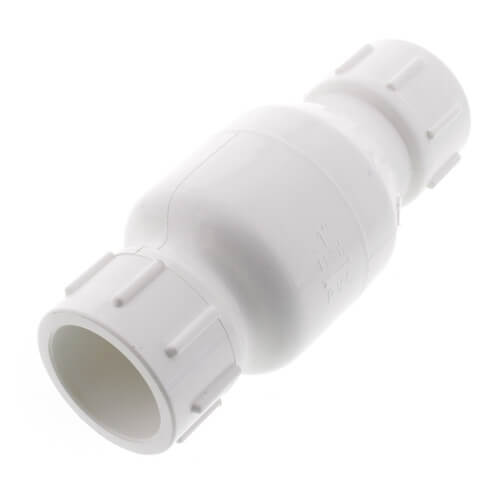 Main product image of 1" PVC In-Line Check Valve w/ SS Spring (Solvent), 523S05