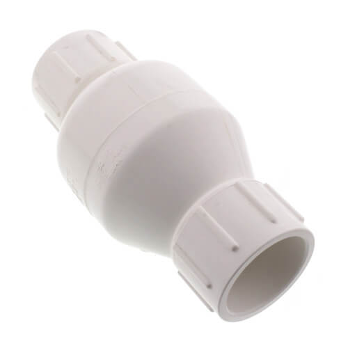 Main product image of 1-1/4" PVC In-Line Check Valve w/ SS Spring (Solvent), 523S06