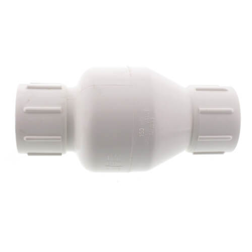 Main product image of 1-1/4" PVC In-Line Check Valve w/ SS Spring (Solvent), 523S06