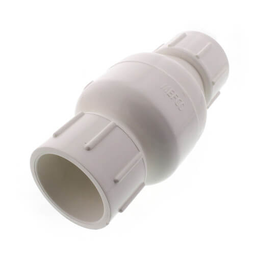 523S07 MatcoNorca 523S07 11/2" PVC InLine Check Valve w/ SS