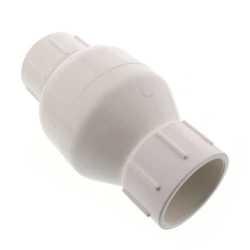 523S08 MatcoNorca 523S08 2" PVC InLine Check Valve w/ SS Spring