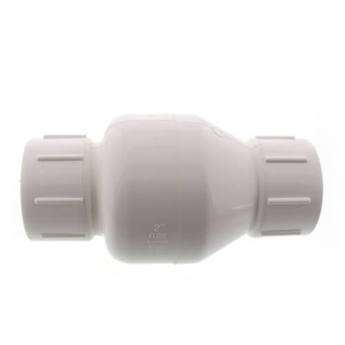 523S08 MatcoNorca 523S08 2" PVC InLine Check Valve w/ SS Spring