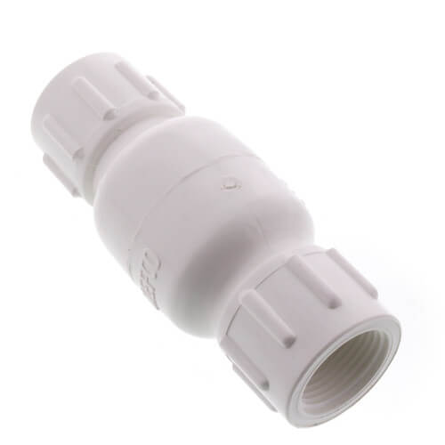 Main product image of 3/4" PVC In-Line Check Valve w/ SS Spring (Threaded)