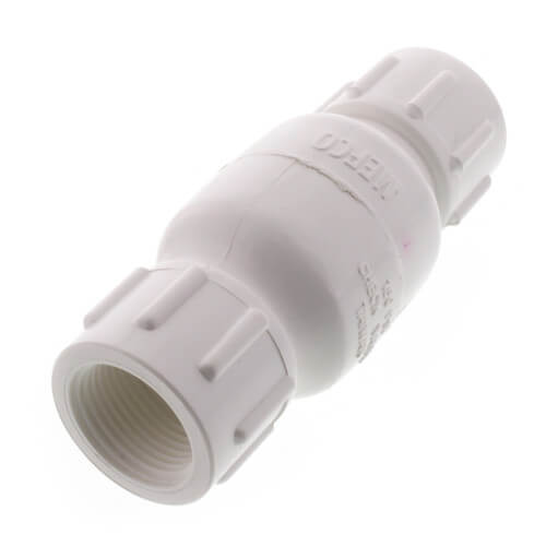 523T04 MatcoNorca 523T04 3/4" PVC InLine Check Valve w/ SS Spring