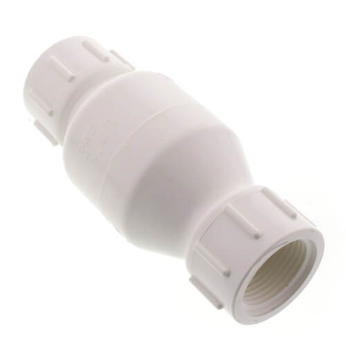 Main product image of 1" PVC In-Line Check Valve w/ SS Spring (Threaded), 523T05