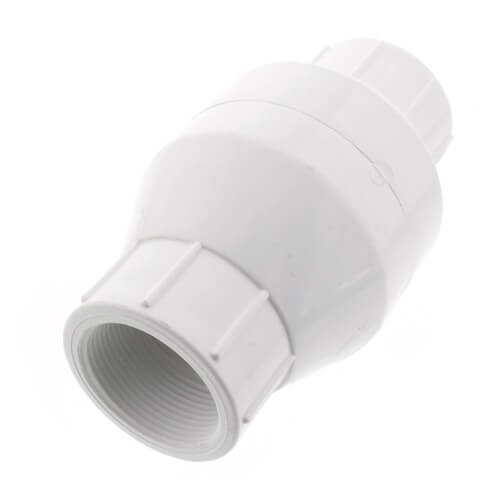 Main product image of 1-1/2" PVC In-Line Check Valve w/ SS Spring (Threaded), 523T07
