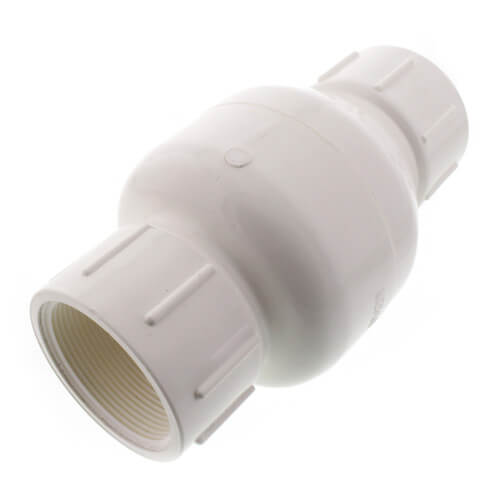 523T08 MatcoNorca 523T08 2" PVC InLine Check Valve w/ SS Spring