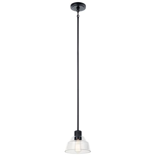 Main product image of Eastmont 1 Light Mini Pendant w/ Clear Glass (Black)