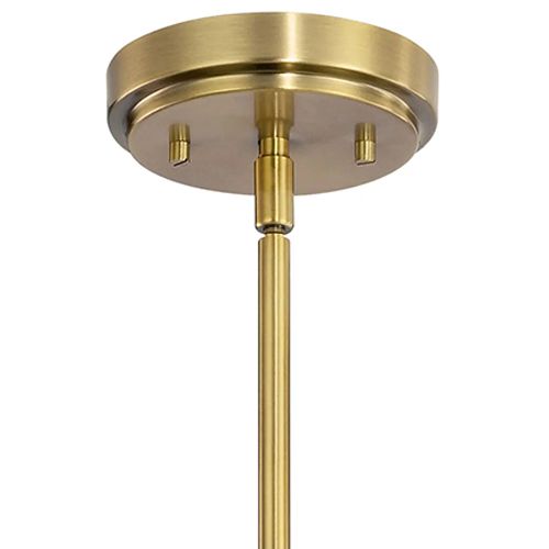 Main product image of Kimrose 6 Light Chandelier w/ Clear Fluted Glass (Brushed (Natural Brass)