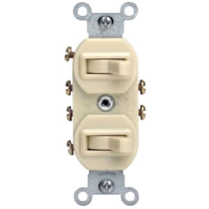 Main product image of 3-Way AC Combination Switch, Non-Grounding - Ivory (120/277V)