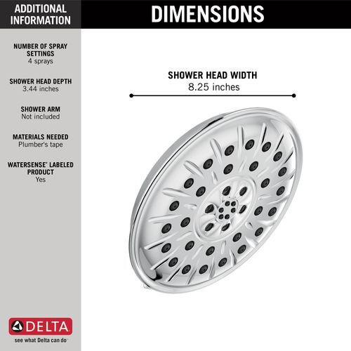 Main product image of Ultrasoak 4-Setting Shower Head (Chrome), 52487