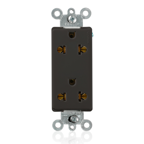 Main product image of 15A Decora Plus Duplex Receptacle/outlet, Commercial Grade Europlug (Black)