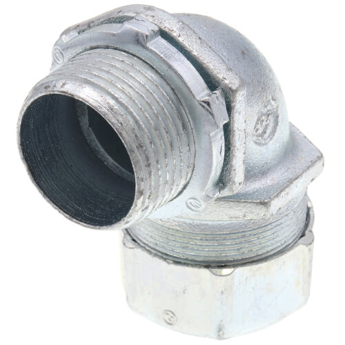 Main product image of 1" Non Insulated Malleable Iron 90-Degree Liquid Tight Elbow