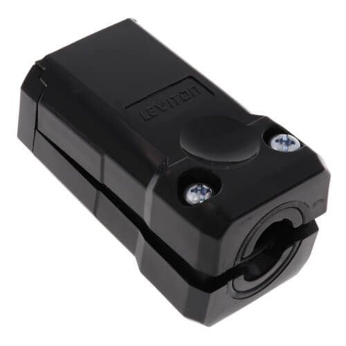 Main product image of Industrial Grade 2-Piece Connector, 15A, NEMA 5-15R - Black (125V)