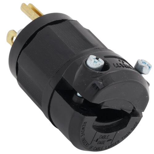 Main product image of Industrial Grade, Straight Blade Plug 15A, NEMA 5-15P - Black (125V)