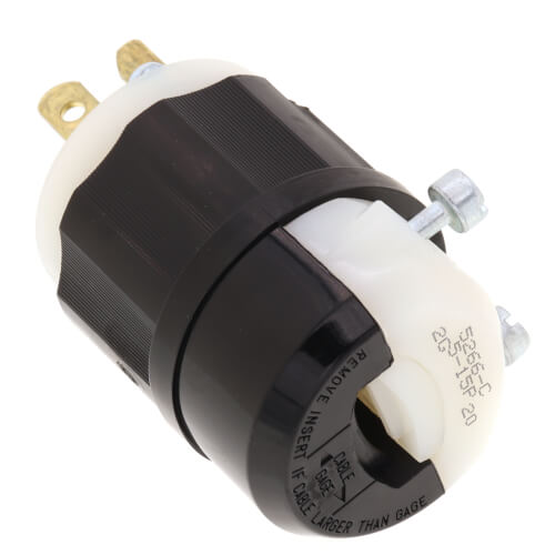 Main product image of Industrial Grade, Straight Blade Plug 15A, NEMA 5-15P - Black/White (125V)