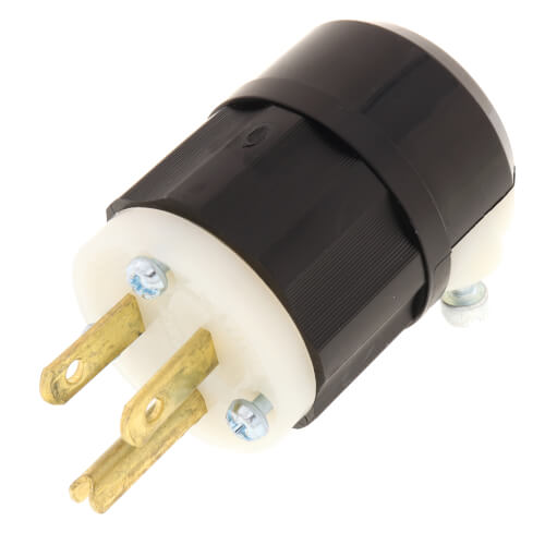 Main product image of Industrial Grade, Straight Blade Plug 15A, NEMA 5-15P - Black/White (125V)