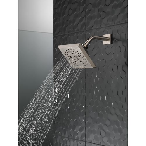 Main product image of H2okinetic 5-Setting Angular Modern Raincan Shower Head (Stainless), 52664-SS