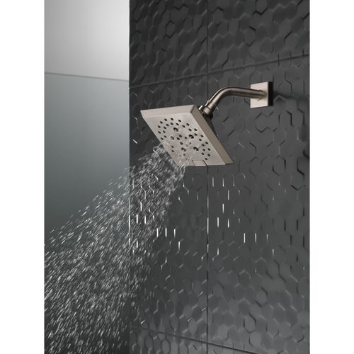 Main product image of H2okinetic 5-Setting Angular Modern Raincan Shower Head (Stainless), 52664-SS