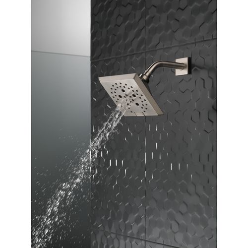 Main product image of H2okinetic 5-Setting Angular Modern Raincan Shower Head (Stainless), 52664-SS