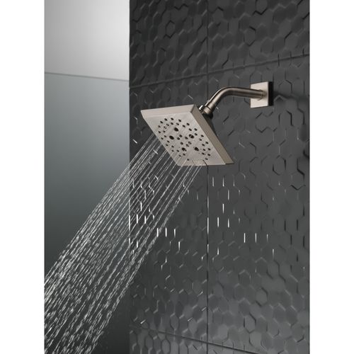 Main product image of H2okinetic 5-Setting Angular Modern Raincan Shower Head (Stainless), 52664-SS