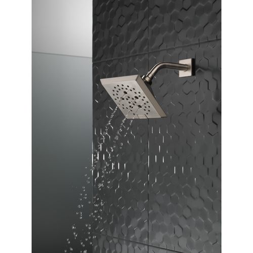 Main product image of H2okinetic 5-Setting Angular Modern Raincan Shower Head (Stainless), 52664-SS