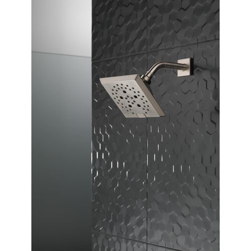 Main product image of H2okinetic 5-Setting Angular Modern Raincan Shower Head (Stainless), 52664-SS