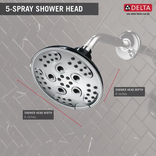 Main product image of H2okinetic 5-Setting Transitional Raincan Shower Head (Chrome), 52666