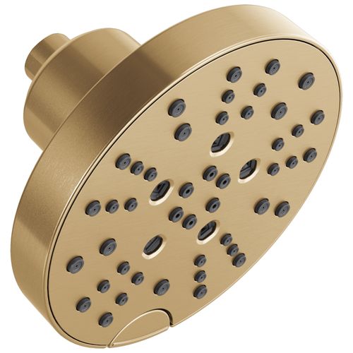 Main product image of H2Okinetic 5-Setting Contempoary Round Raincan Shower Head, 1.75 GPM (Lumicoat Champagne Bronze), 52668-CZ-PR