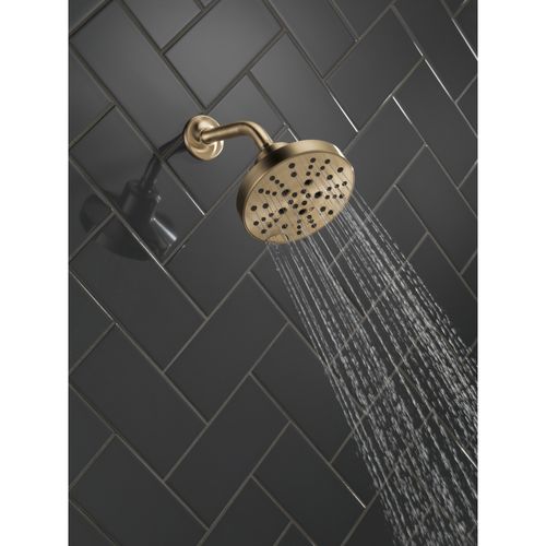 Main product image of H2Okinetic 5-Setting Contempoary Round Raincan Shower Head, 1.75 GPM (Lumicoat Champagne Bronze), 52668-CZ-PR