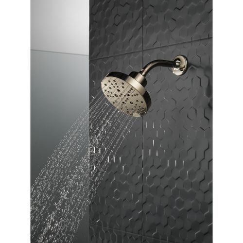 Main product image of H2Okinetic 5-Setting Contempoary Round Raincan Shower Head, 1.75 GPM (Lumicoat Polished Nickel), 52668-PN-PR