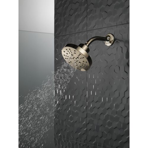 Main product image of H2Okinetic 5-Setting Contempoary Round Raincan Shower Head, 1.75 GPM (Lumicoat Polished Nickel), 52668-PN-PR