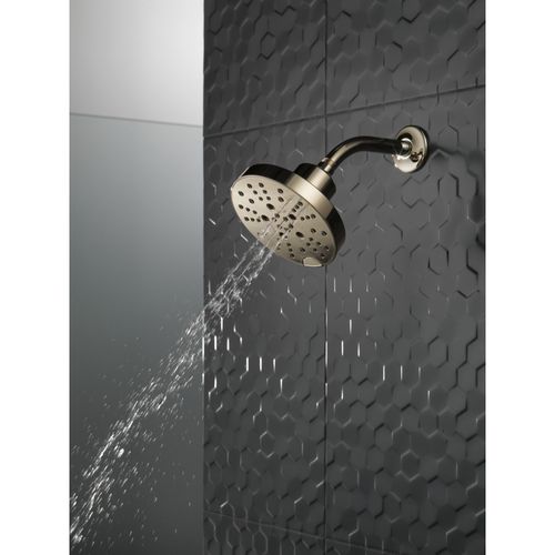 Main product image of H2Okinetic 5-Setting Contempoary Round Raincan Shower Head, 1.75 GPM (Lumicoat Polished Nickel), 52668-PN-PR